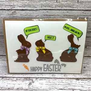 Happy Easter Chocolate Bunny Card